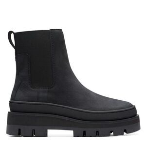 Clark’s Orianna 2 Black Suede Pull-on Boots